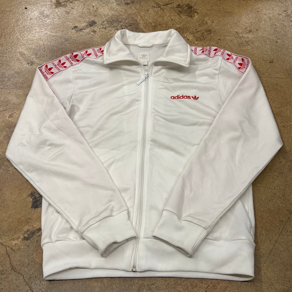 아디다스 흰빨 화이트 와글와글 트랙탑 져지 상품이미지2