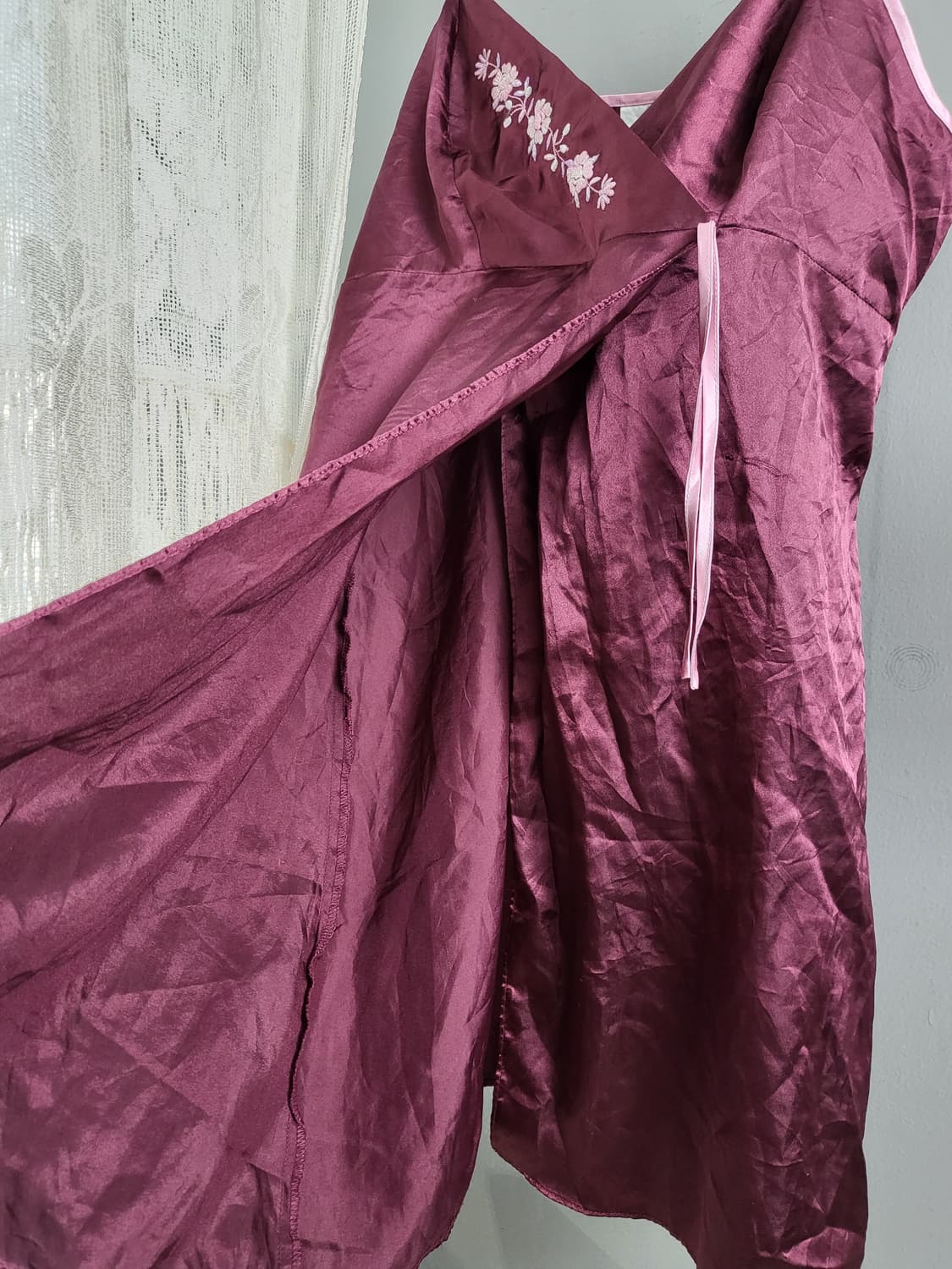 빈티지 일본풍 실크 슬립 원피스 상품이미지2