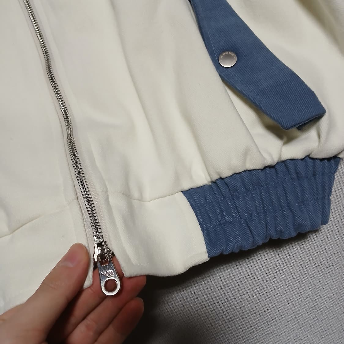 하이키클럽 콘트라스트 점퍼 자켓 집업 오버핏 상품이미지4