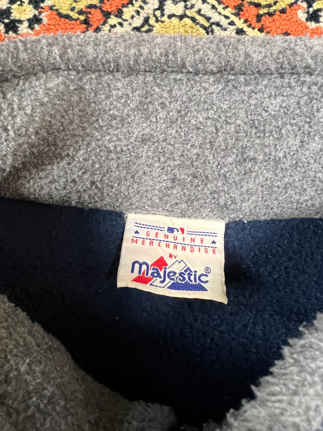 [XL] 마제스틱 NY 양키즈 네이비 아노락 후리스 상품이미지4