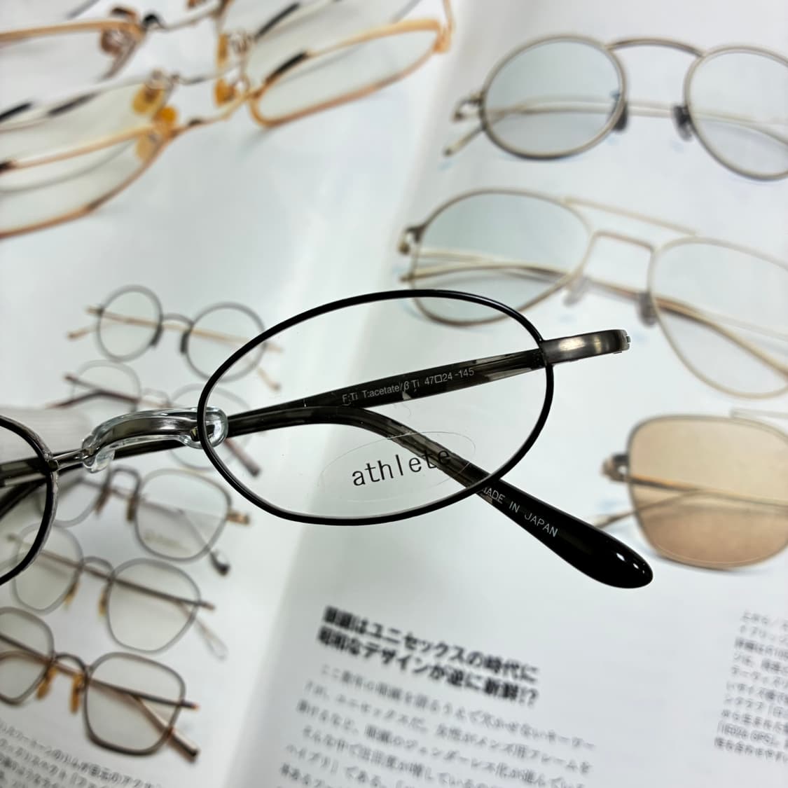 일본 사바에 후쿠이 제작 새들브릿지 실버 티타늄 안경 상품이미지2
