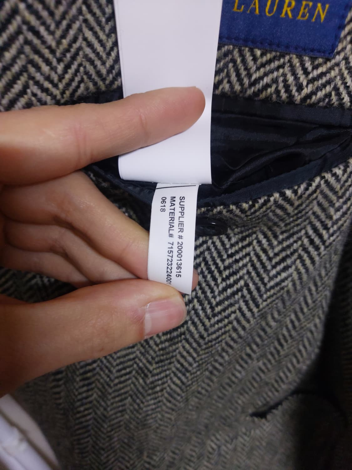 폴로 포르투갈메이드  헤링본 자켓 상품이미지5