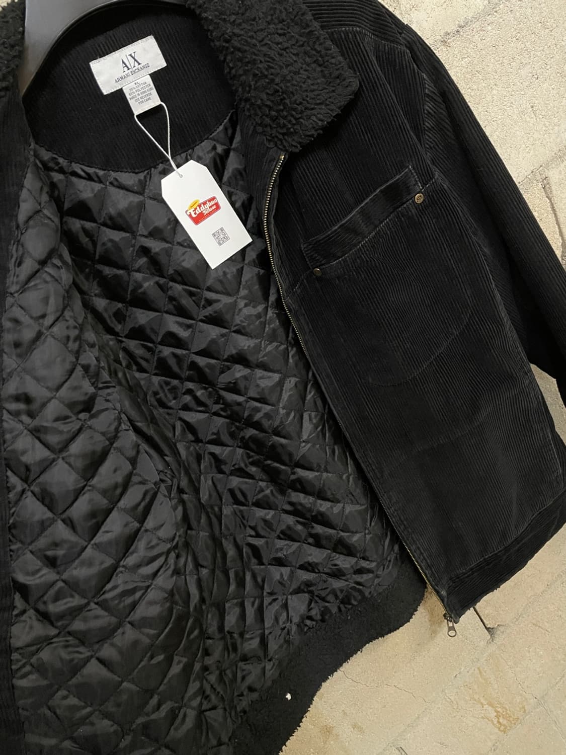 아르마니 익스체인지 골덴 쉐르파 카라 자켓 상품이미지5