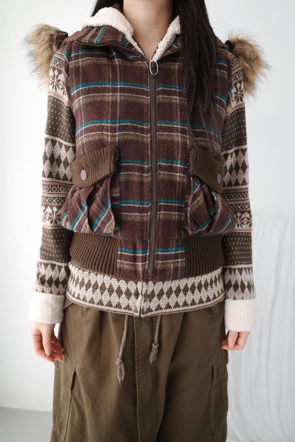 nordic hood zip-up  상품이미지5