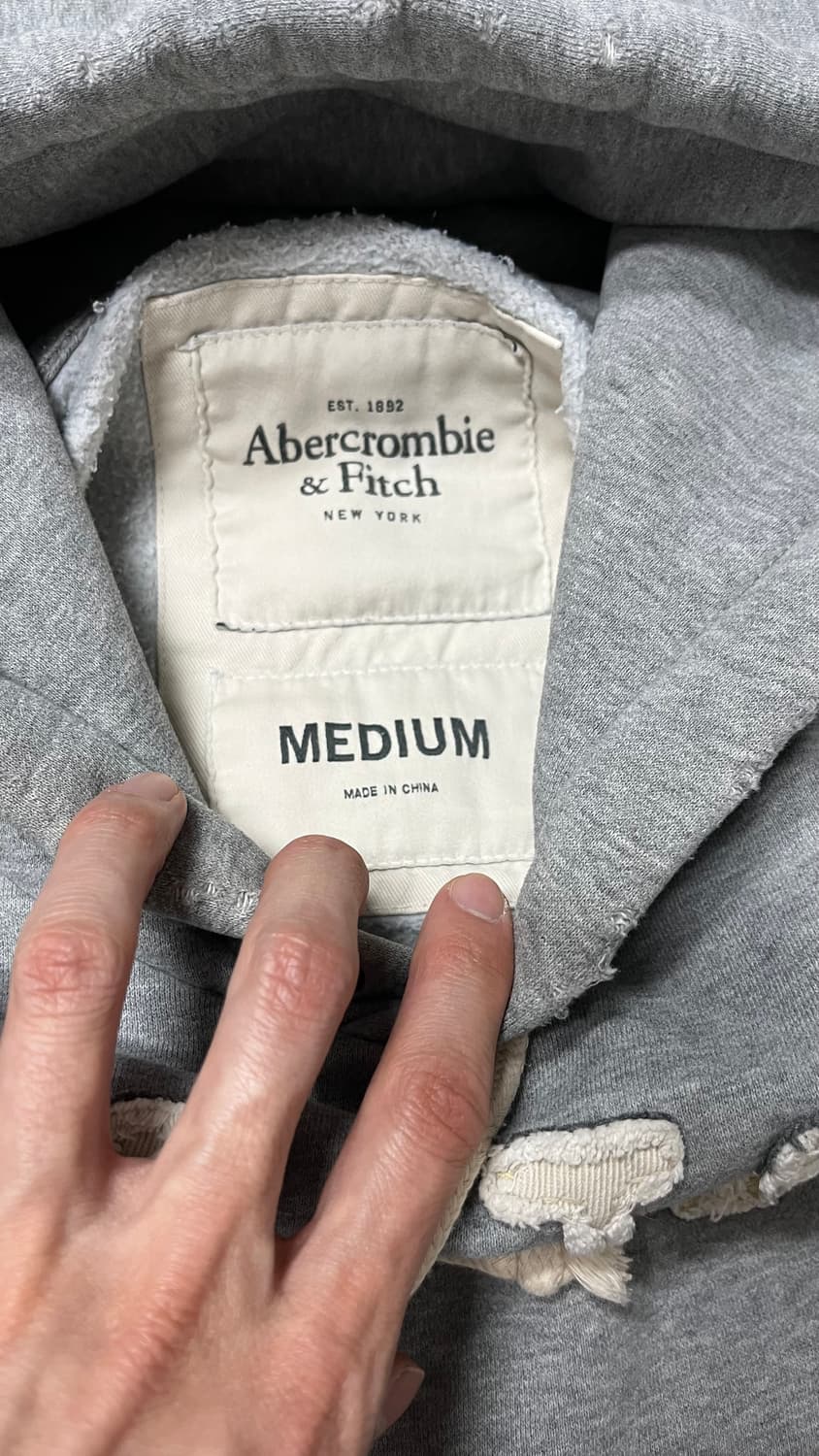아베크롬비 후드 y2k  그레이 M 남녀공용 상품이미지5