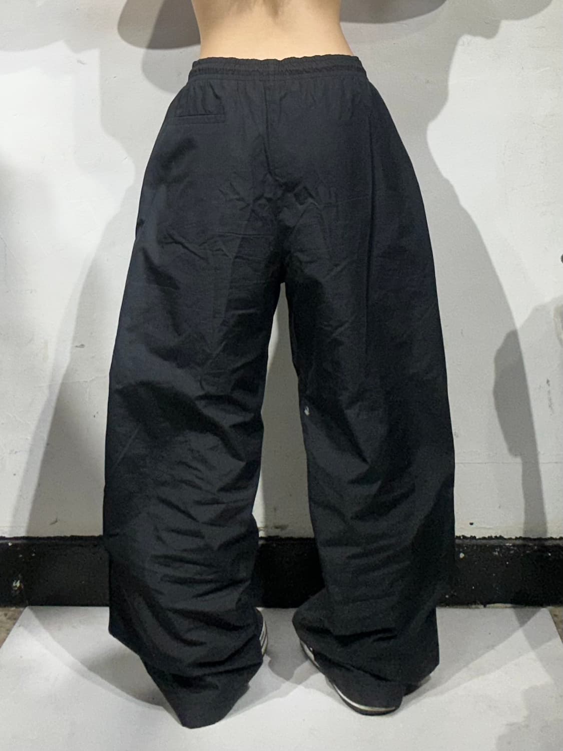 00s 나이키 블랙 와이드 트랙 팬츠 XL 상품이미지3