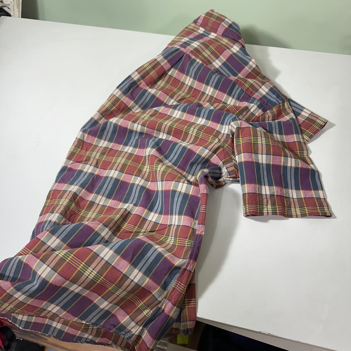 XL 100-105 폴로 랄프로렌 포니로고 체크 반팔셔츠 상품이미지5