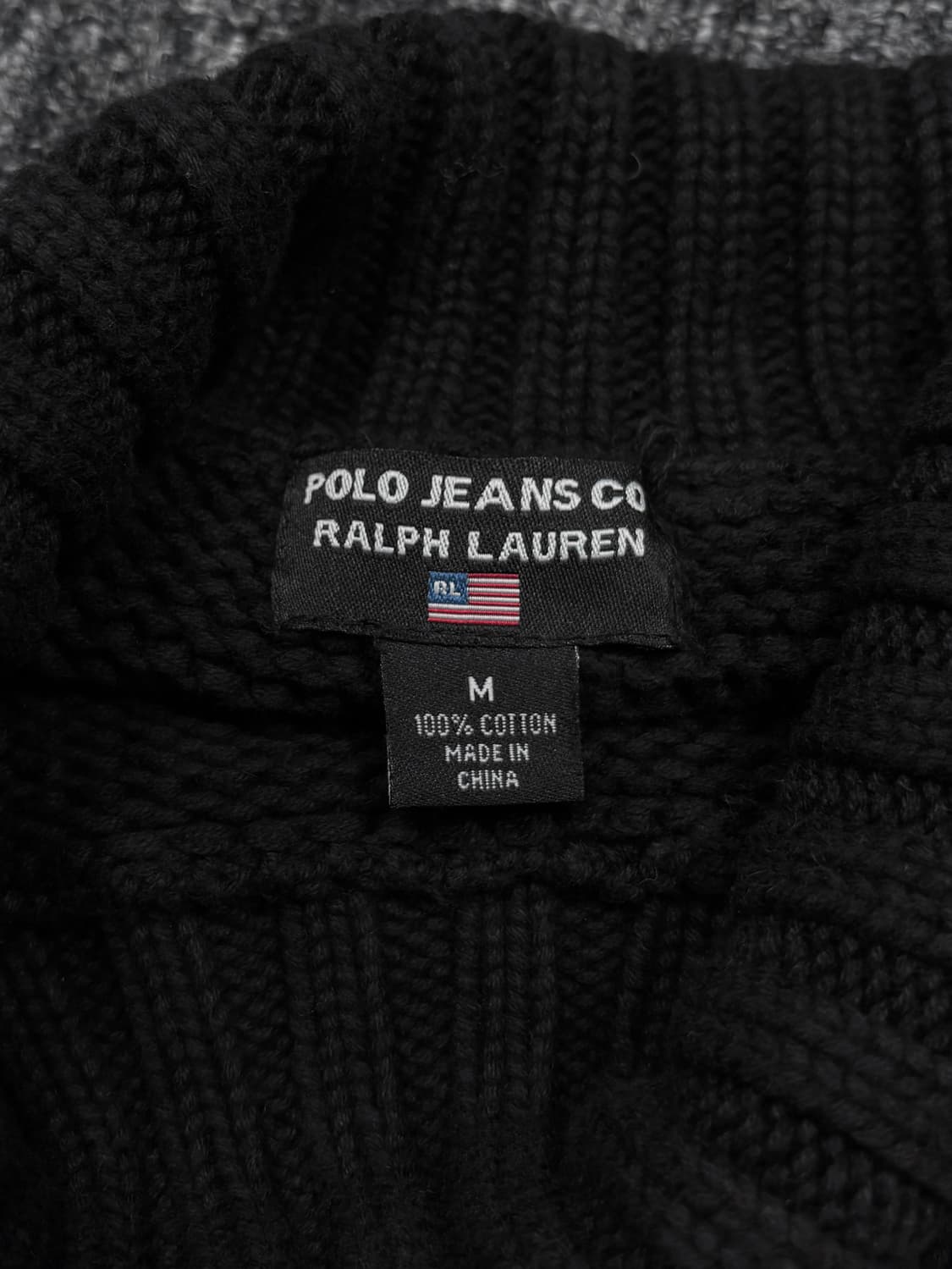 폴로 진스 블랙 터틀넥 니트 상품이미지5