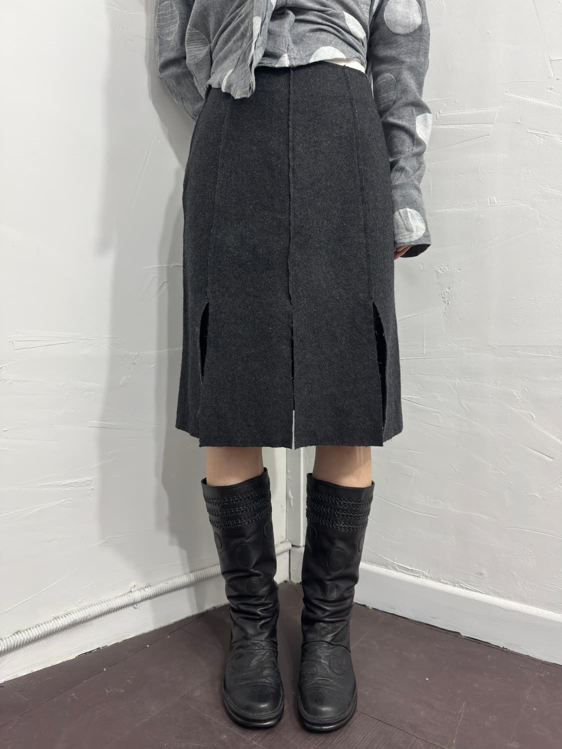 amber wool midi skirt 상품이미지3