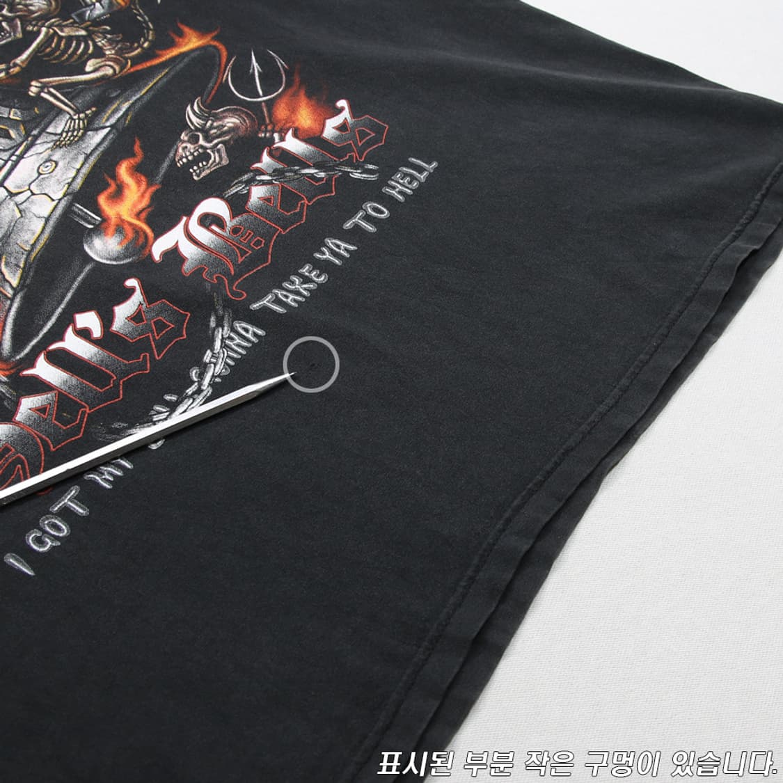 (착용컷) AC/DC 밴드 반팔 티셔츠 (남성용 100) 상품이미지7