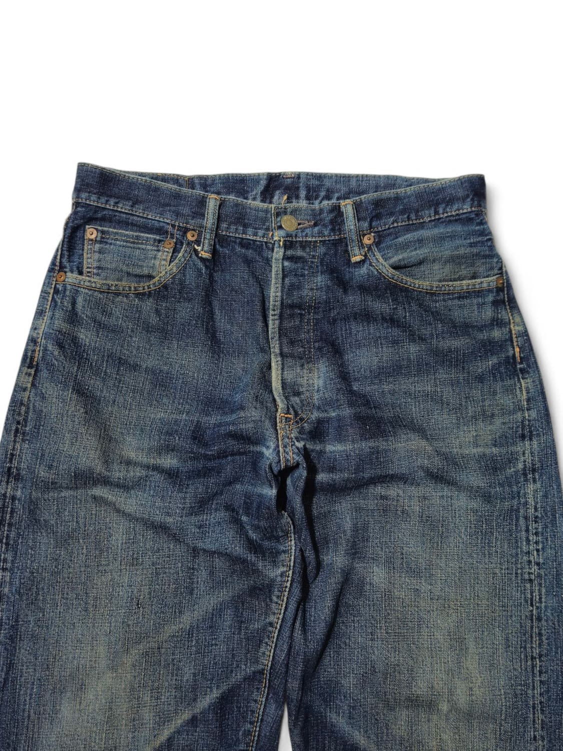 버거스플러스 750 셀비지 데님 청바지 와이드 32 상품이미지5