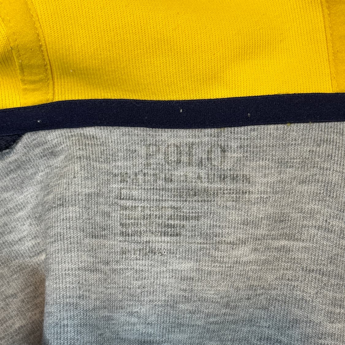 M) 폴로 랄프로렌 스펠로고 후드집업 그레이/옐로우 상품이미지7