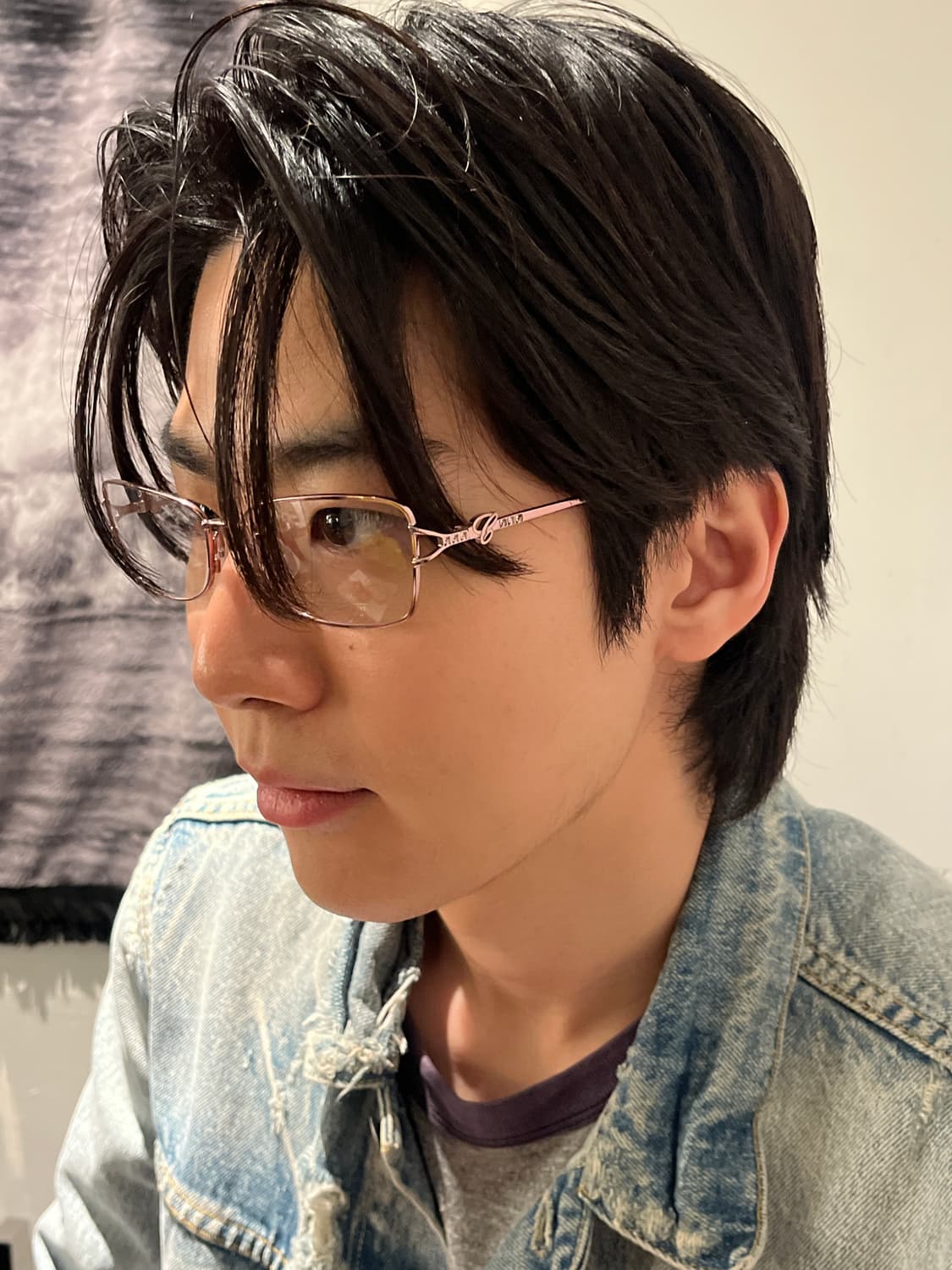 Chopard 핑크 큐빅 안경테 deadstock 상품이미지1