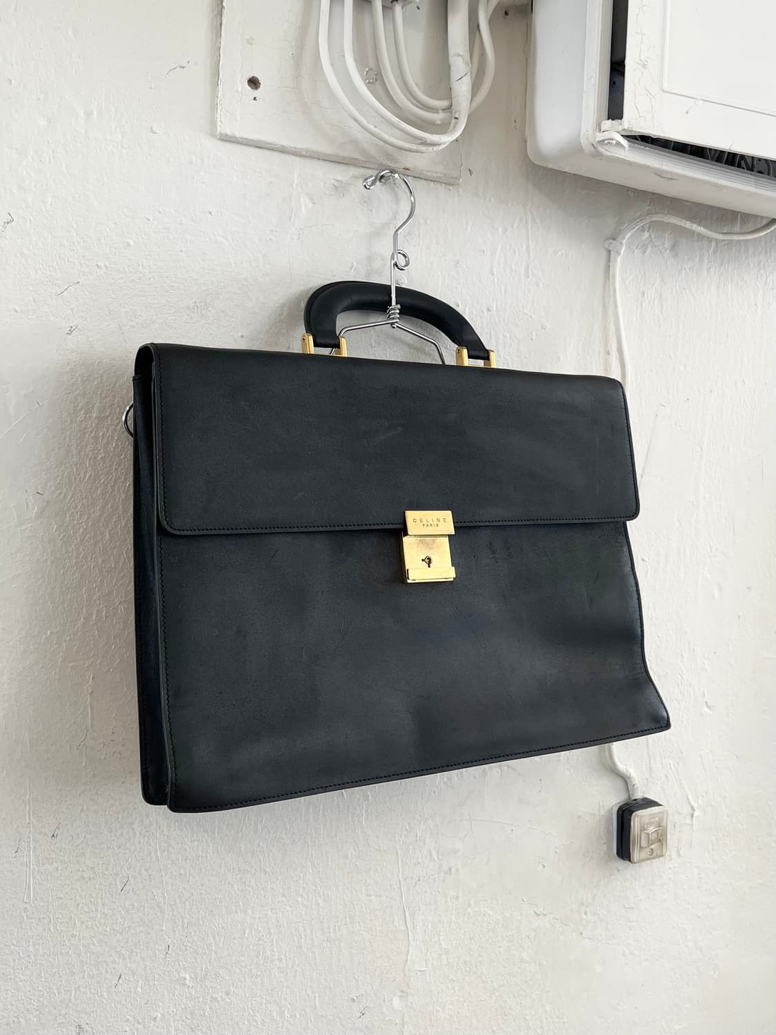 셀린느 아카이브 레더 브리프 케이스 상품이미지1