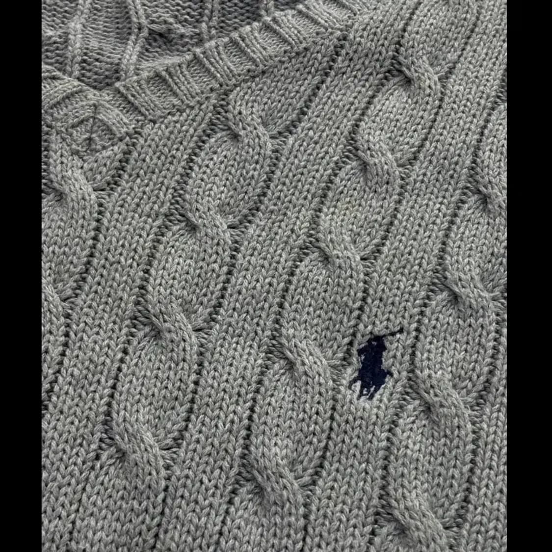 폴로 랄프로렌 케이블 니트 XL 회색 상품이미지6