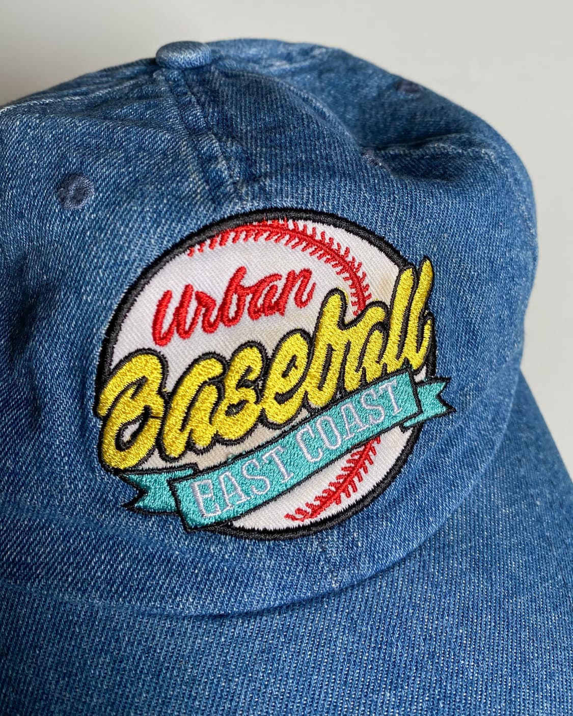 버쉬카 데님 배지 빈티지 볼캡 모자 상품이미지6