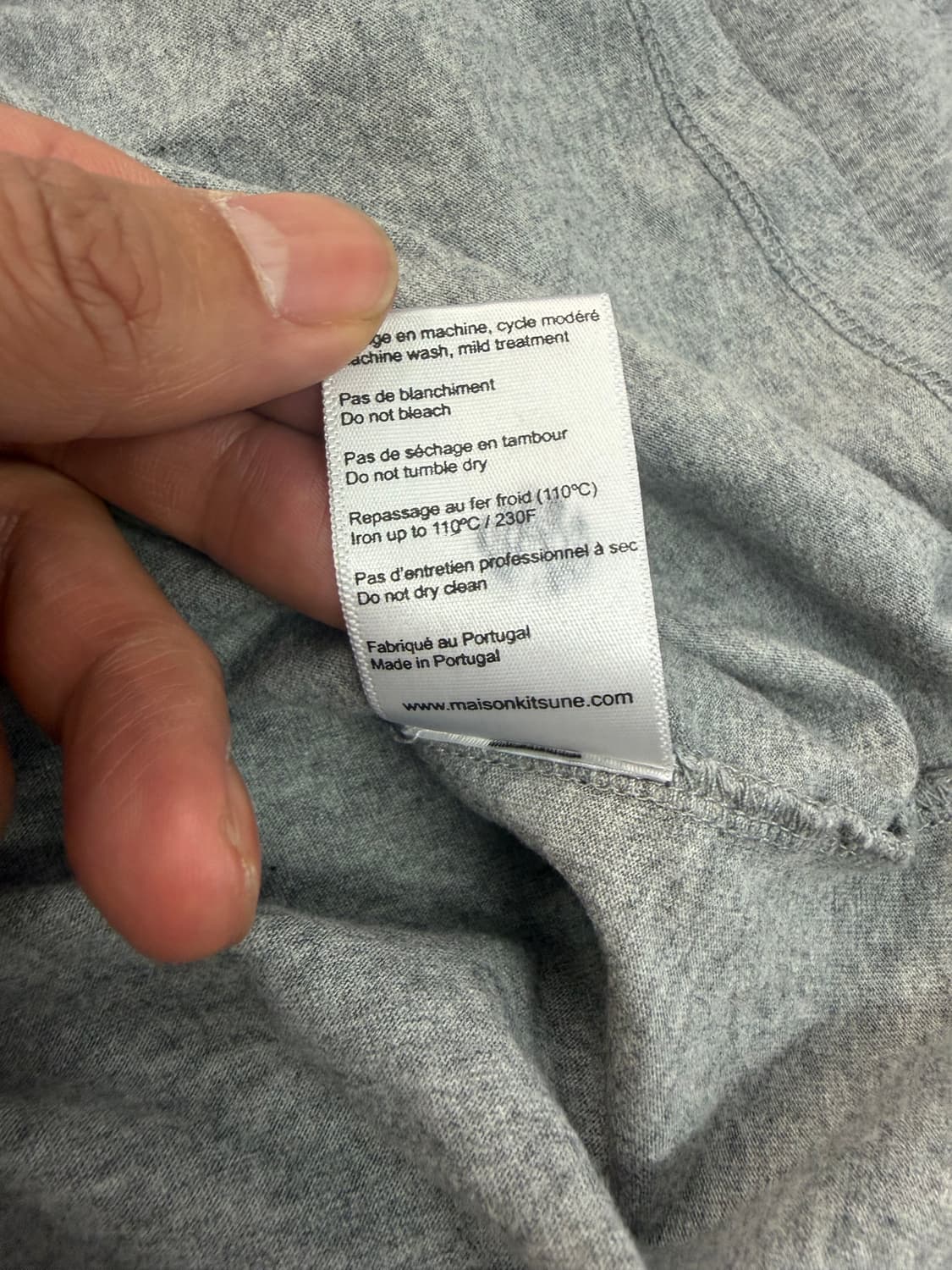 정품) 메종키츠네 남성 폭스 헤드 긴팔티 XL 상품이미지7