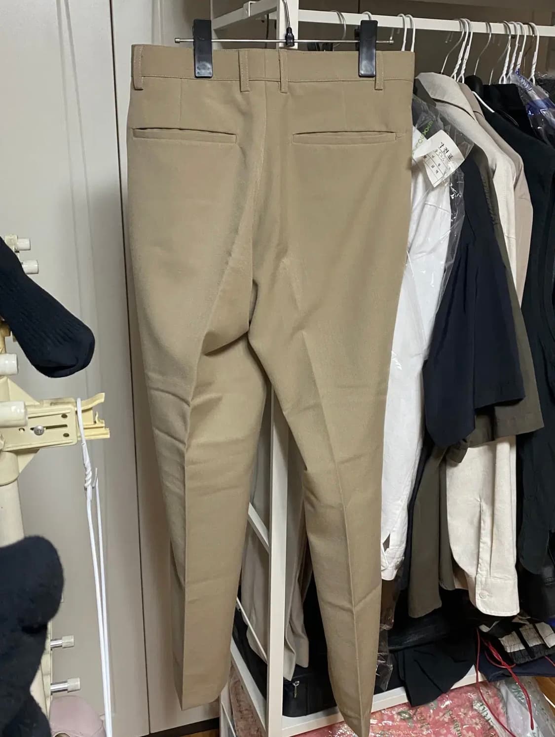 이스트쿤스트 - 롱 와이드 슬랙스 (베이지/S) 상품이미지2