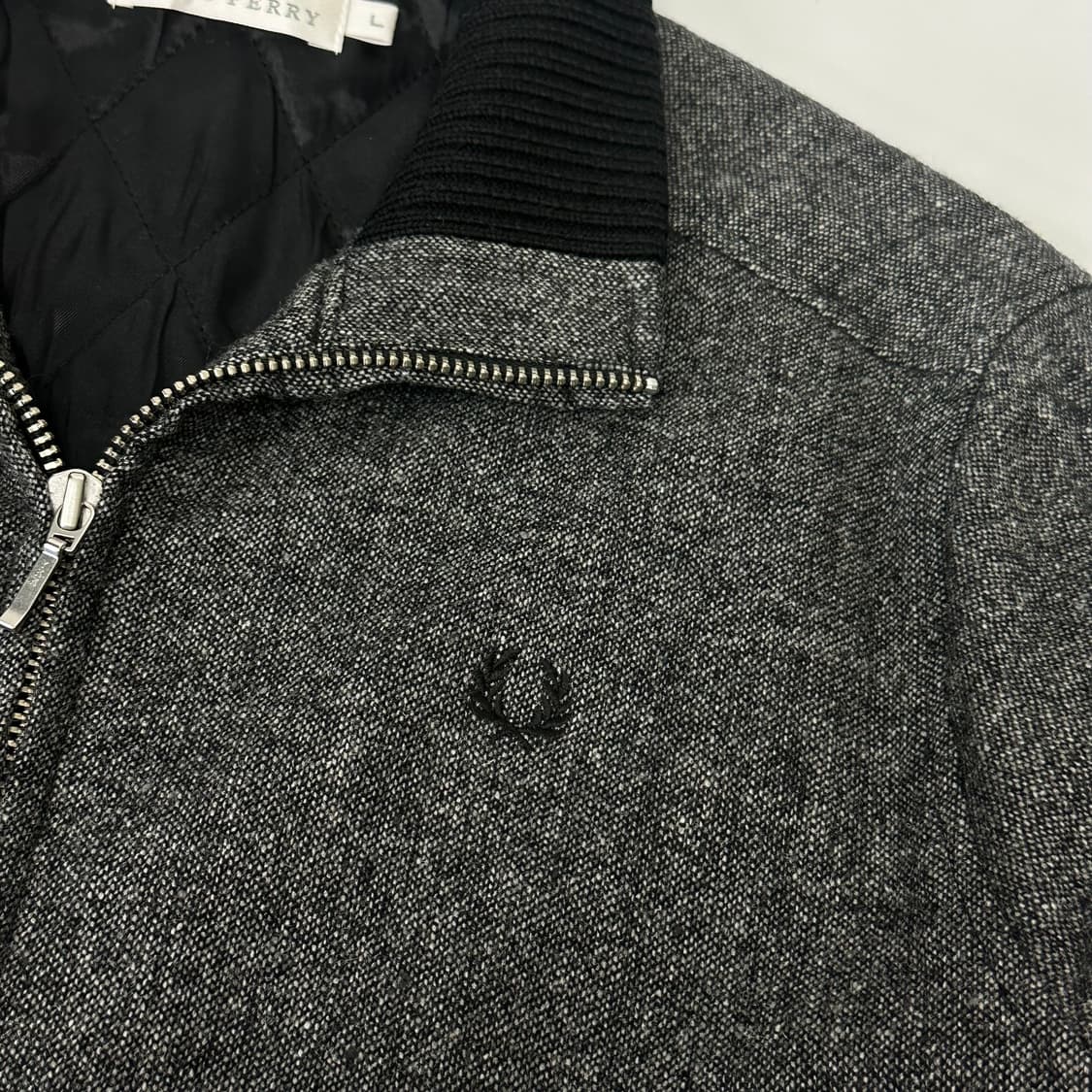 프레드페리 트위드 헤링턴 울 자켓 상품이미지4