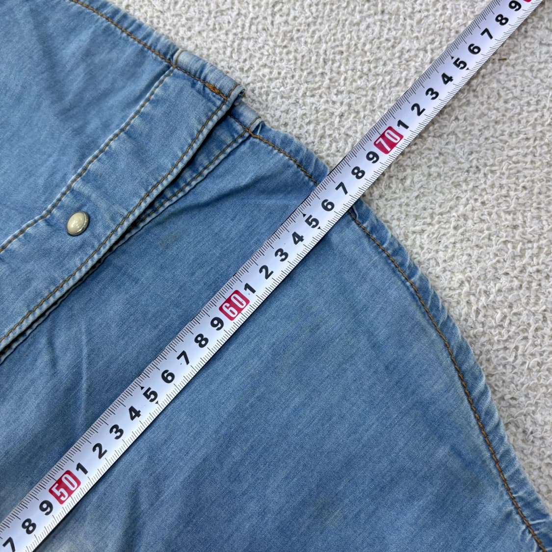 M(95) 지프 남성 빈티지 패치 데님 셔츠 0623E2 상품이미지5