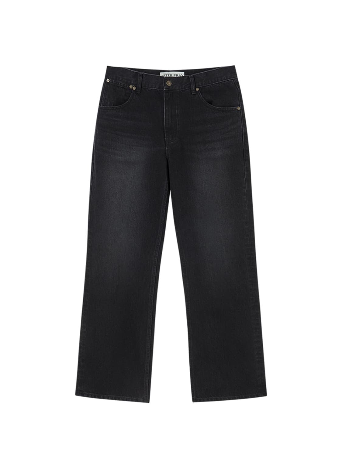 (m) 애프터 프레이 라인 워시드 플레어 데님 진스 상품이미지1