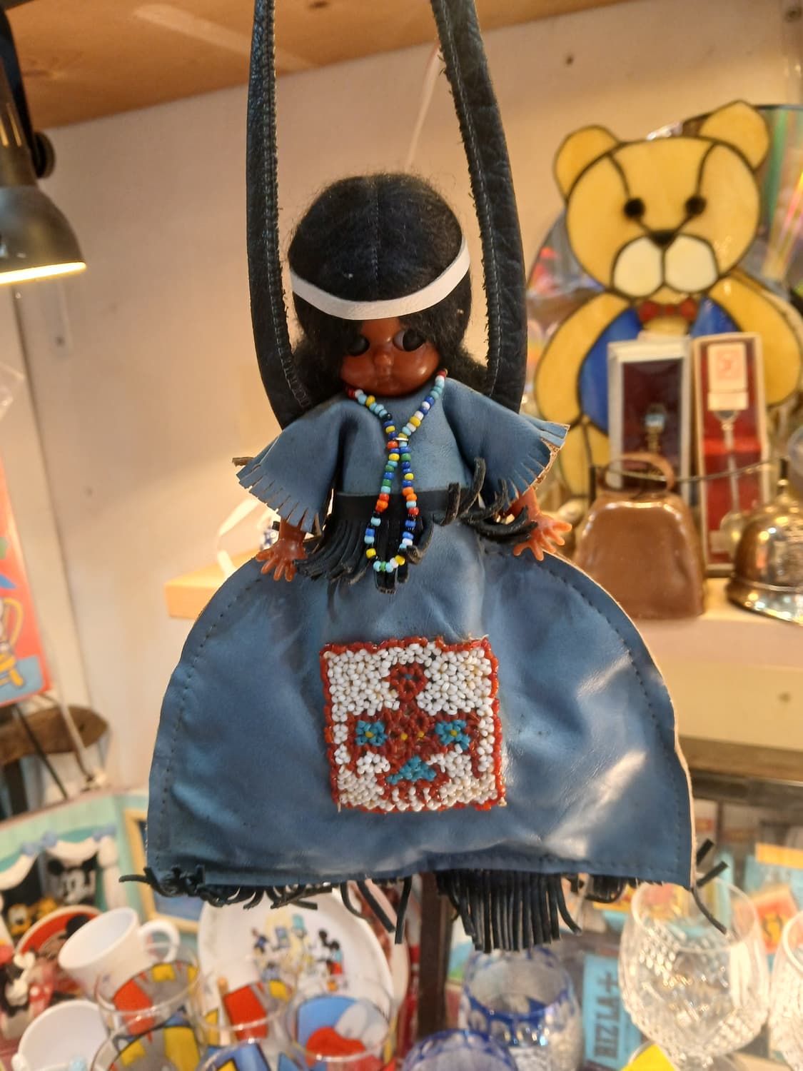 50년대 미국 빈티지Sleepy Eyes Carlson 인디언 인형 상품이미지1