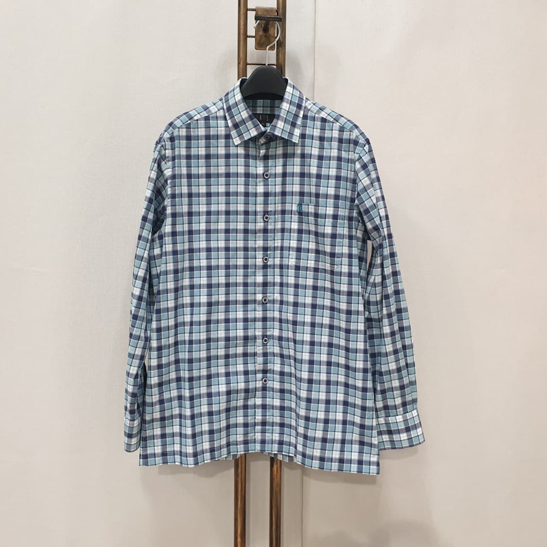 닥스 DAKS 남성 체크 남방 셔츠 95 상품이미지1