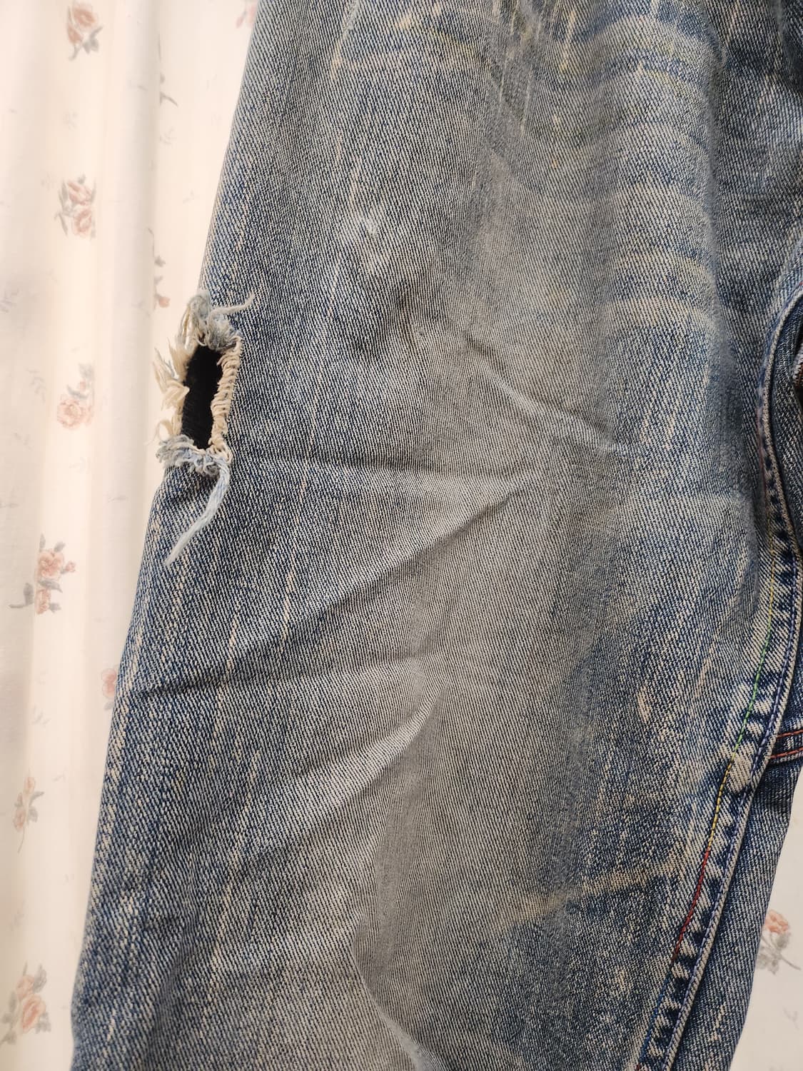 (지구샵)빈티지 데님 팬츠 남자도 가능할듯 상품이미지3