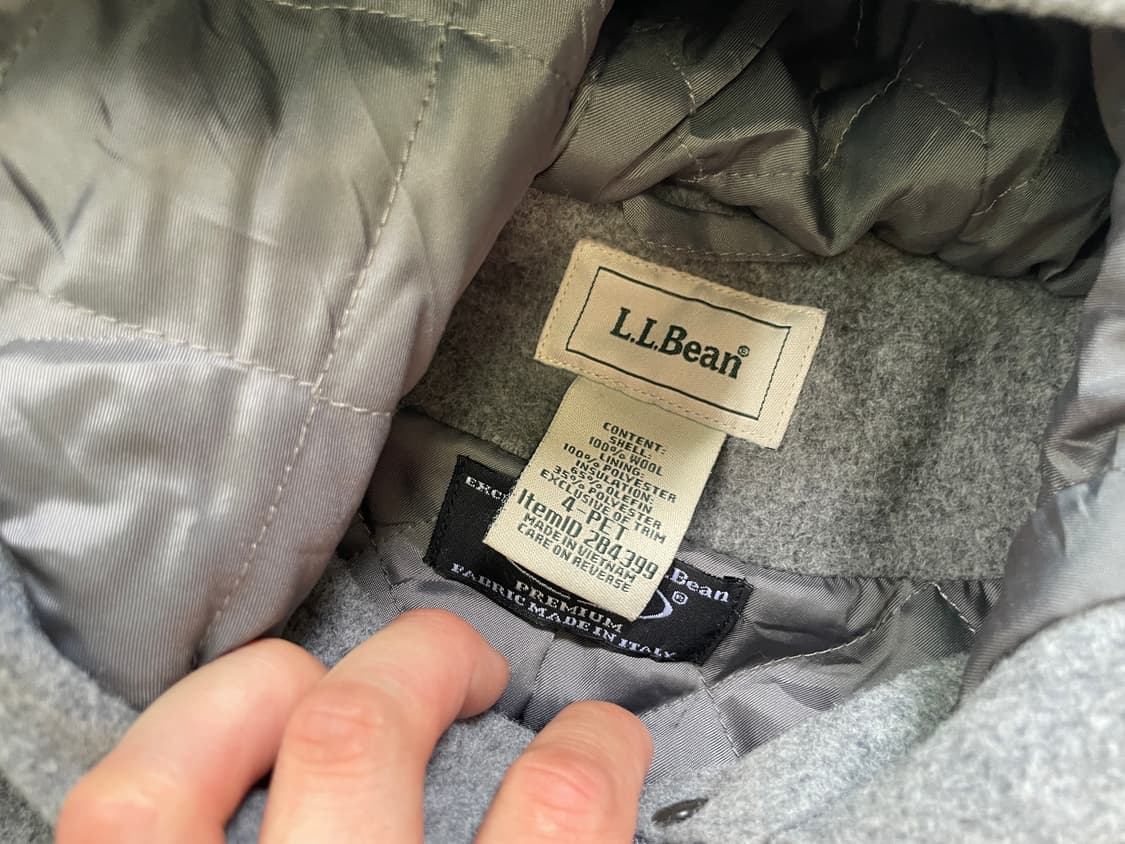 Ll.bean 엘엘빈 그레이 더플 코트 상품이미지4