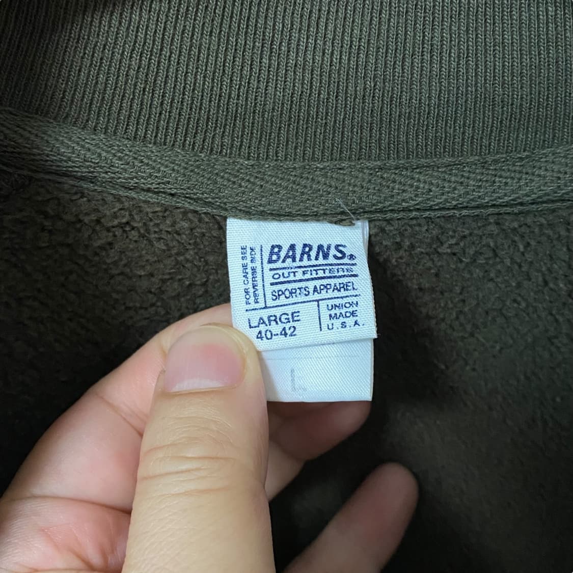 (L)반스아웃피터스 집업 스웨트셔츠 상품이미지4