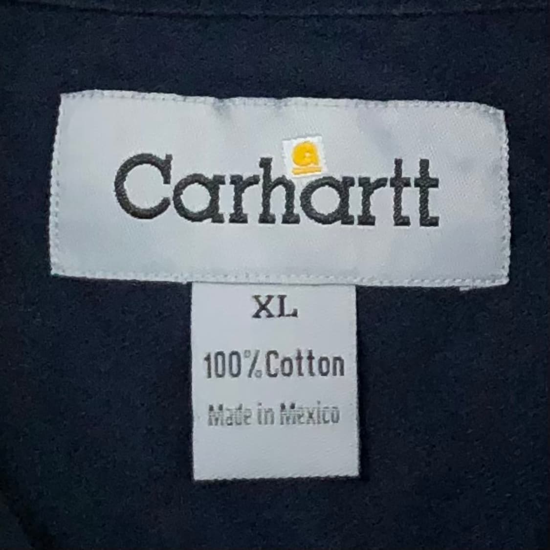 XL 칼하트 네이비 워크 남방 상품이미지3