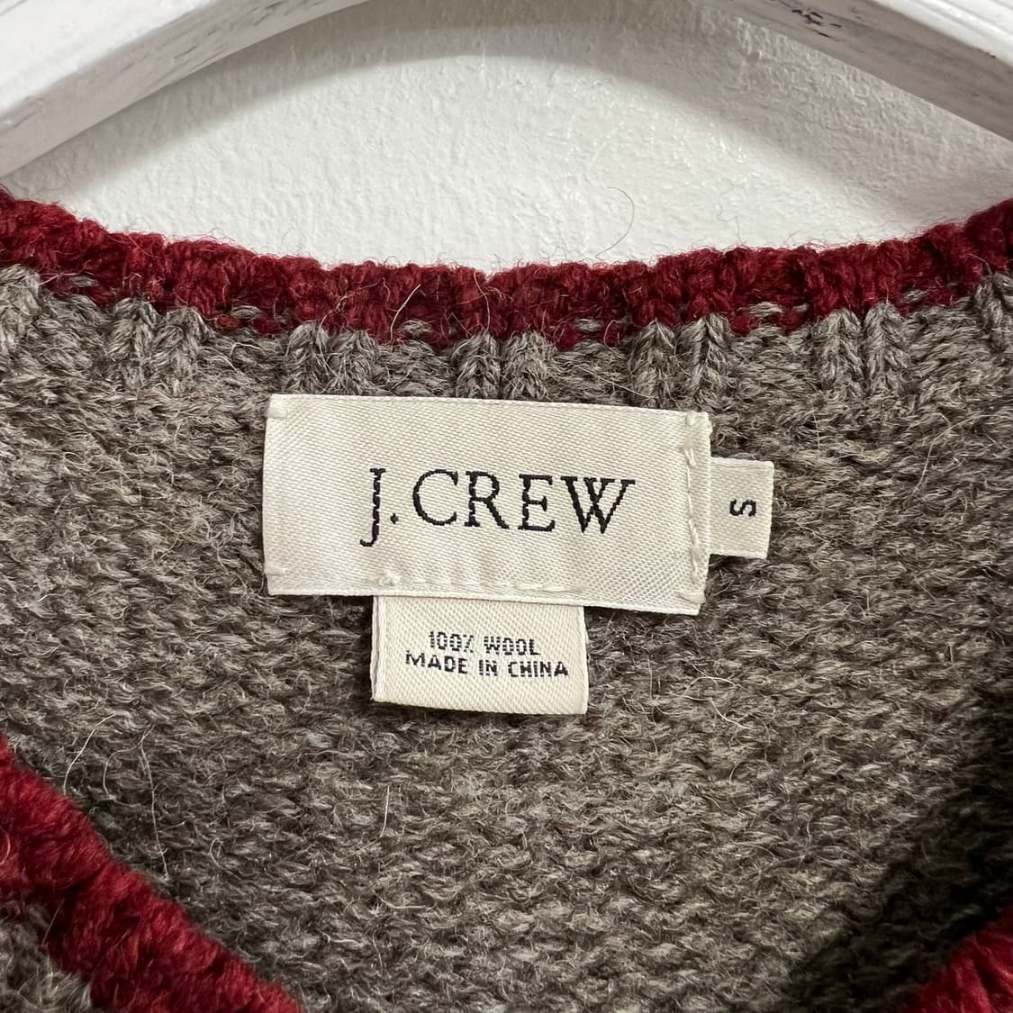 J.CREW 브이넥 패턴 니트 상품이미지4