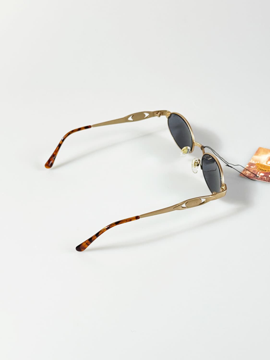 90s CAMEL 골드 슬림 오벌 프레임 빈티지 선글라스 상품이미지5