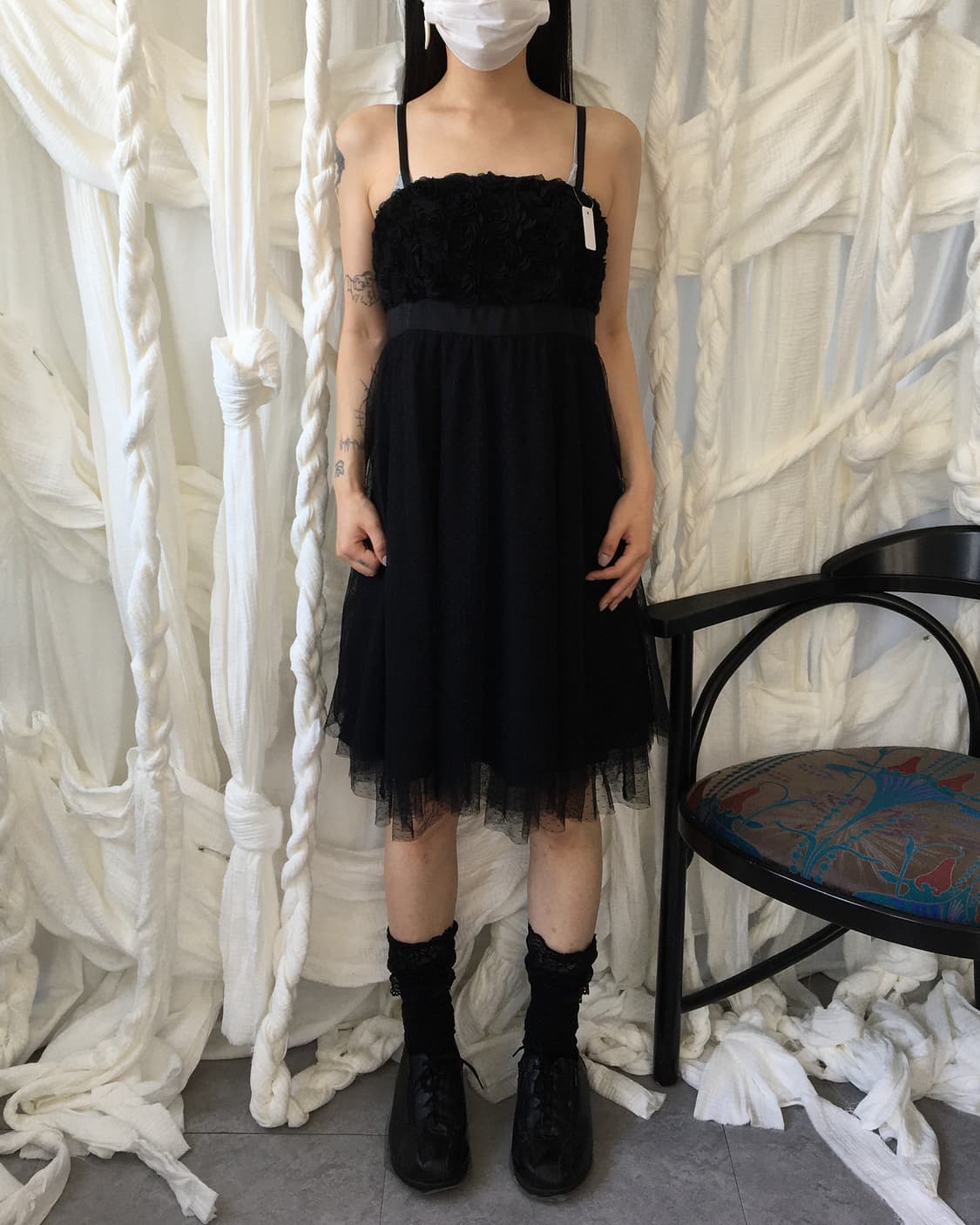Flower point sleeveless onepiece 상품이미지7