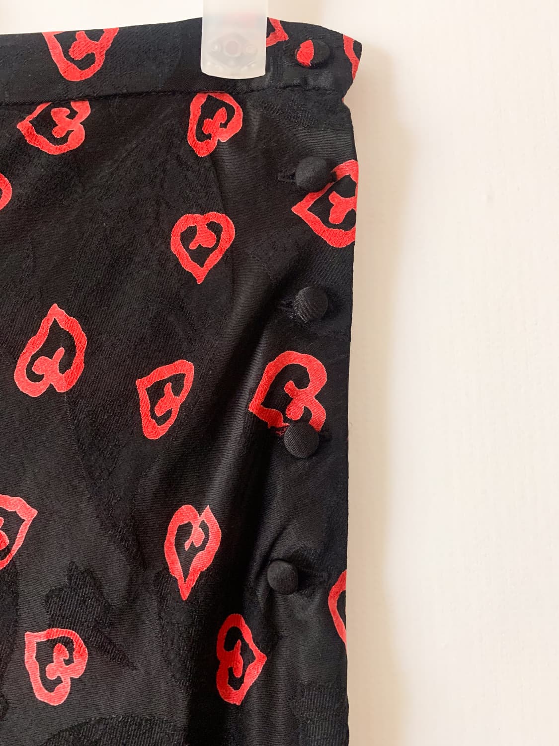 [FR36] 루즈 후즈 Rouje 하트 패턴 롱 스커트 상품이미지4