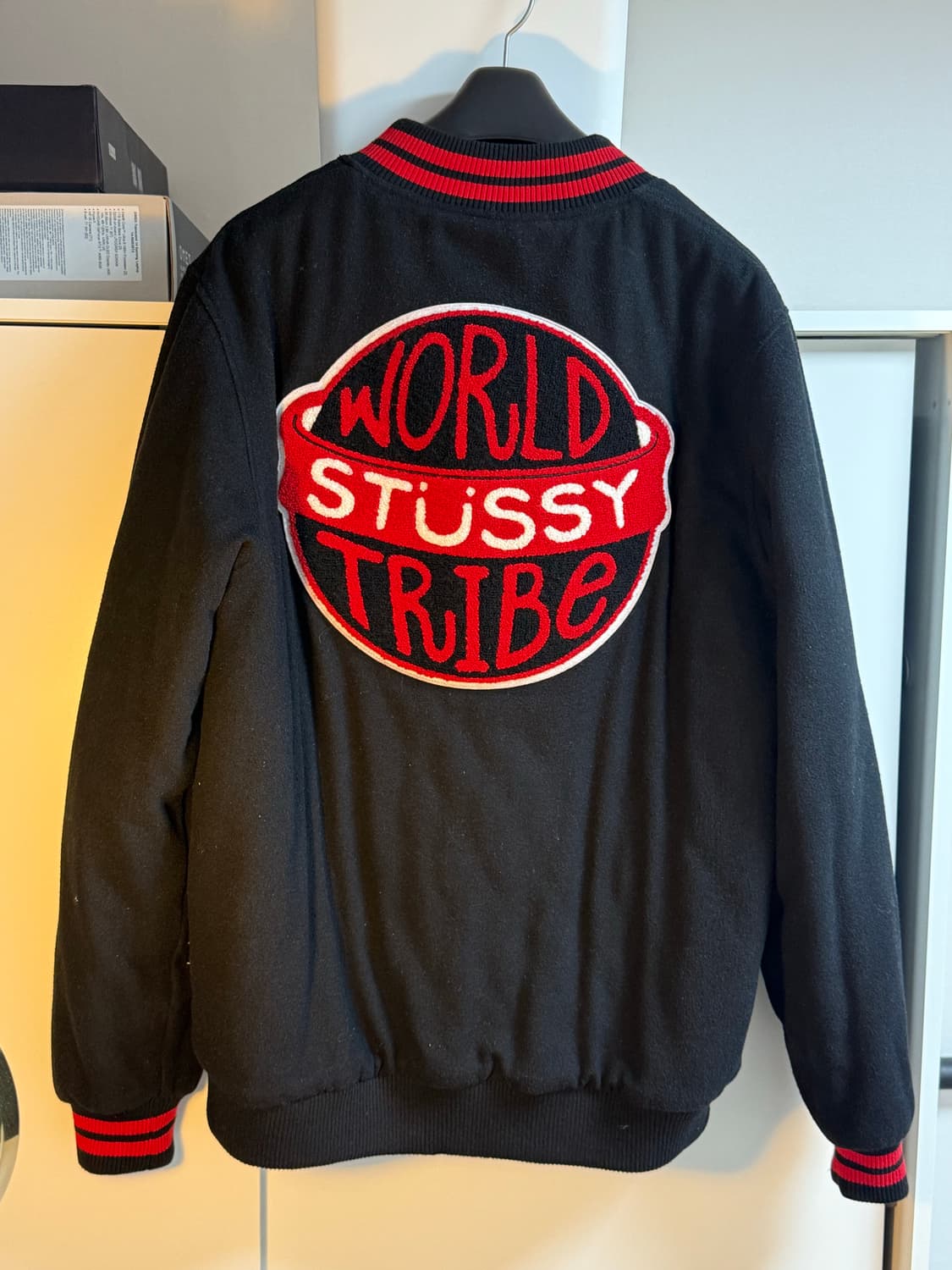 스투시 35주년 월드 트라이브 울 자켓 상품이미지1