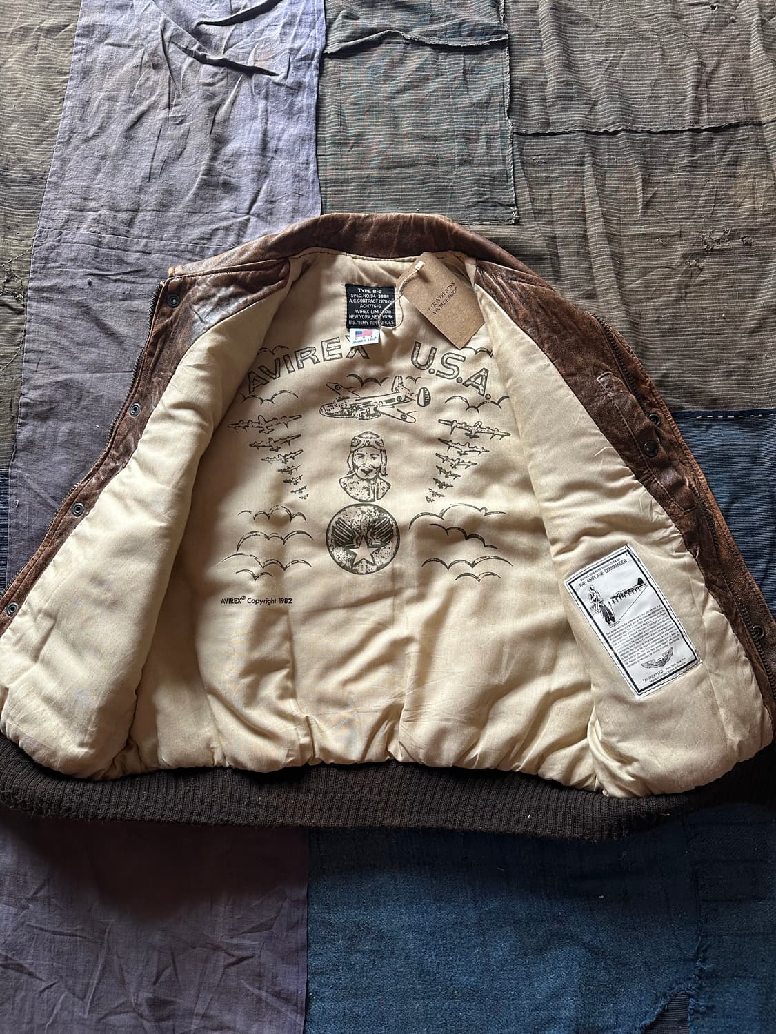 Vintage Avirex B-9 Leather Vest 상품이미지7