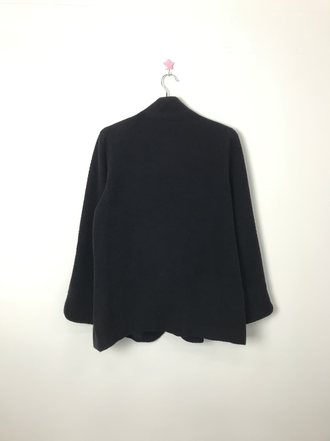 Jpn Black High-Neck Asymmetric Coat 상품이미지6