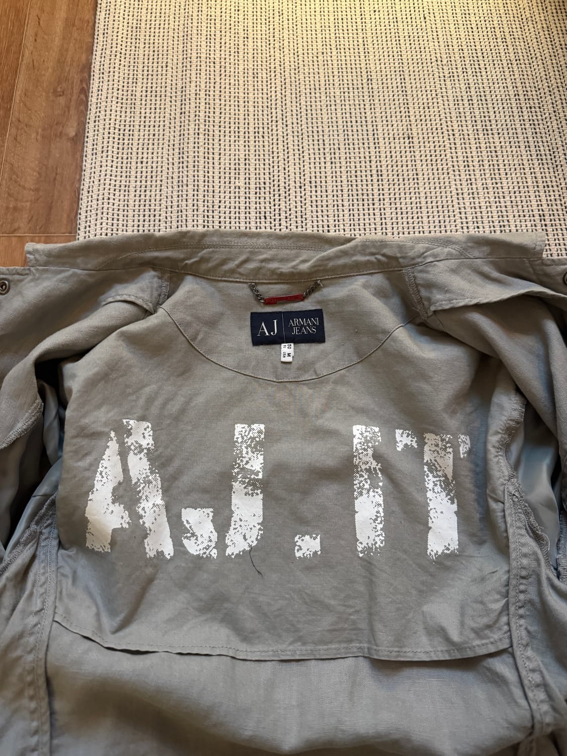 아르마니 진스 린넨 밀리터리 필드자켓 상품이미지6