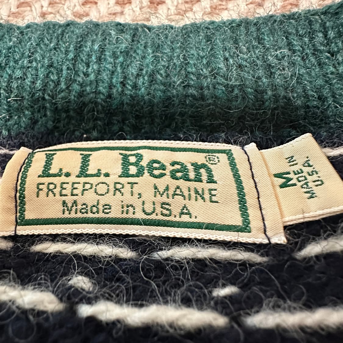 L. L. BEAN usa made nordic knit cardigan 상품이미지4