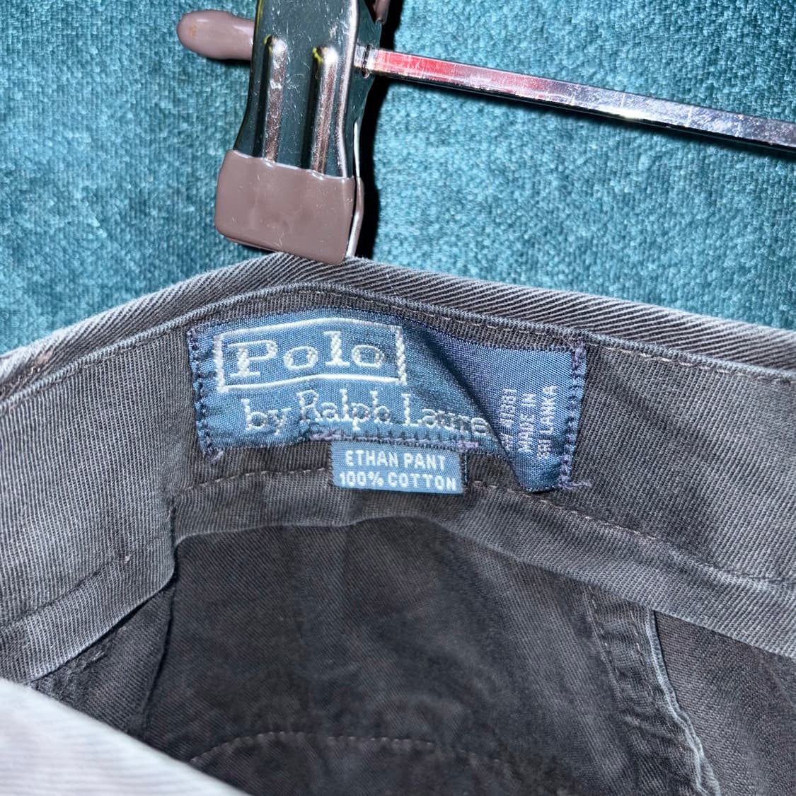 (34) 90s 폴로 랄프로렌 블랙 코튼 팬츠 상품이미지5