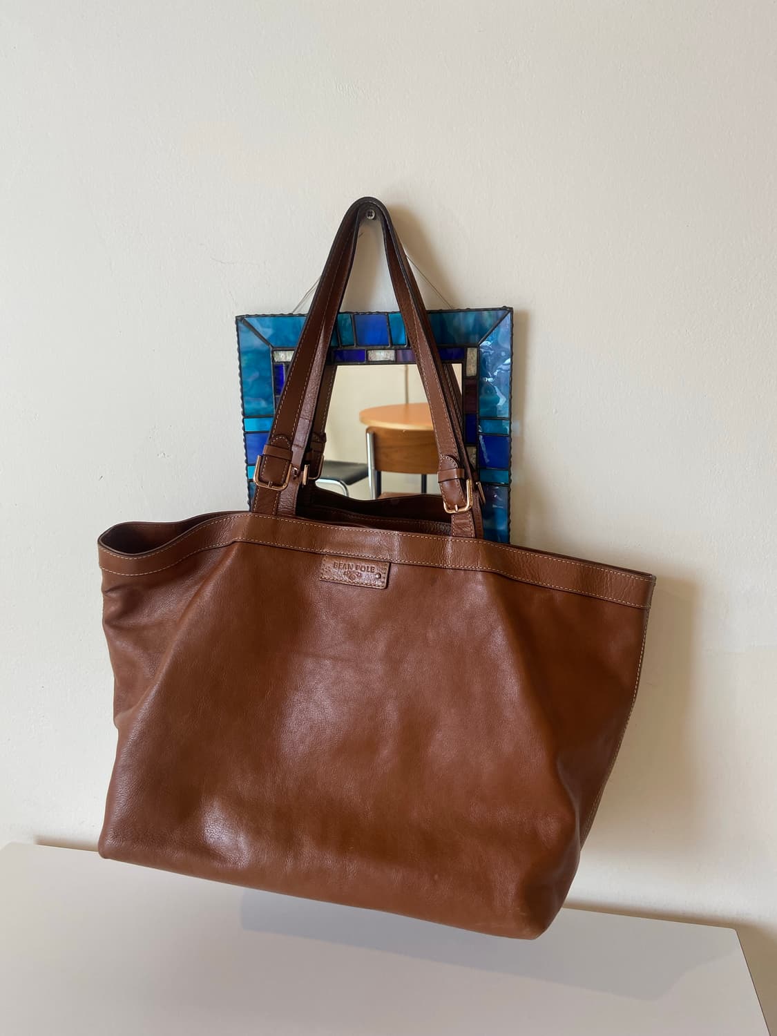 빈폴 가죽 숄더백 토트백 상품이미지3