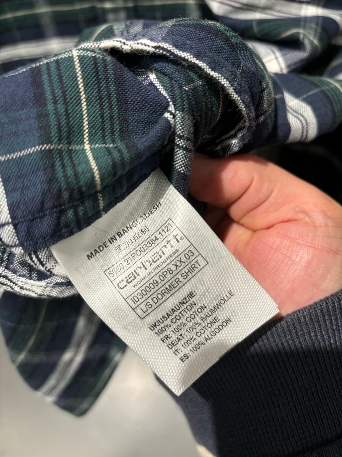 칼하트 체크 셔츠 상품이미지6