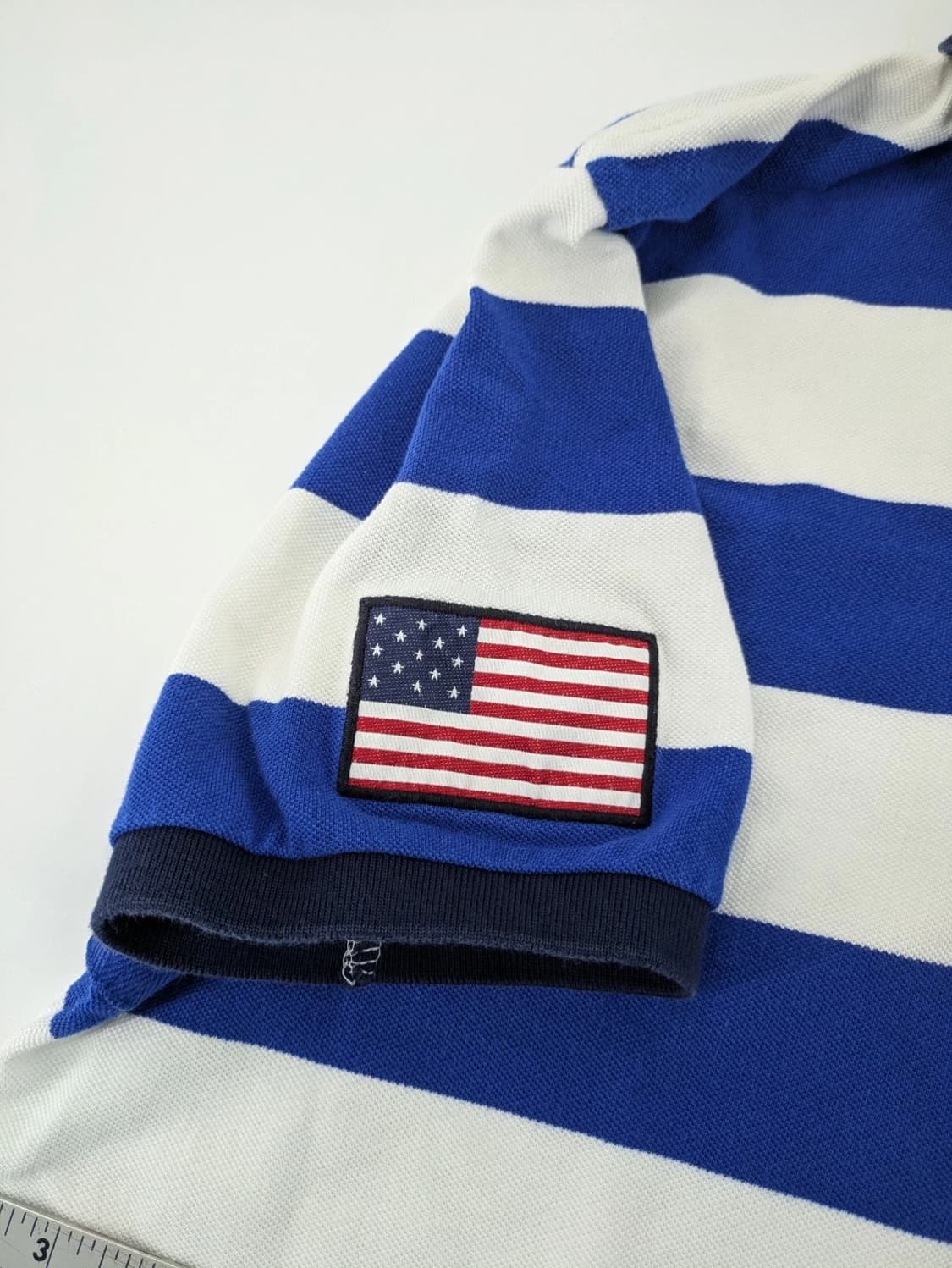 폴로 랄프로렌 빅포니 성조기 스트라이프 카라티 상품이미지4