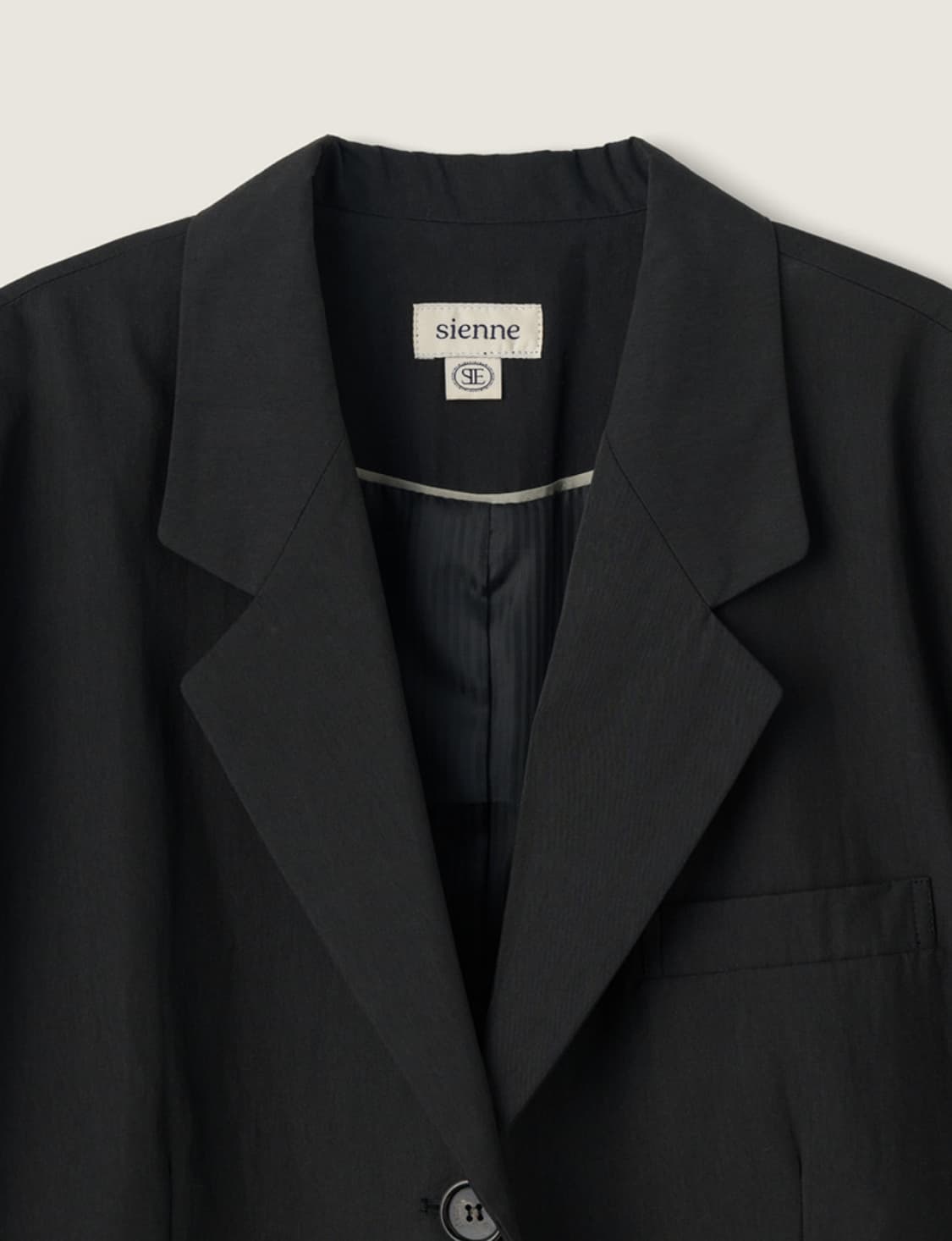 시엔느 스테이트 코튼 자켓 블랙 상품이미지2