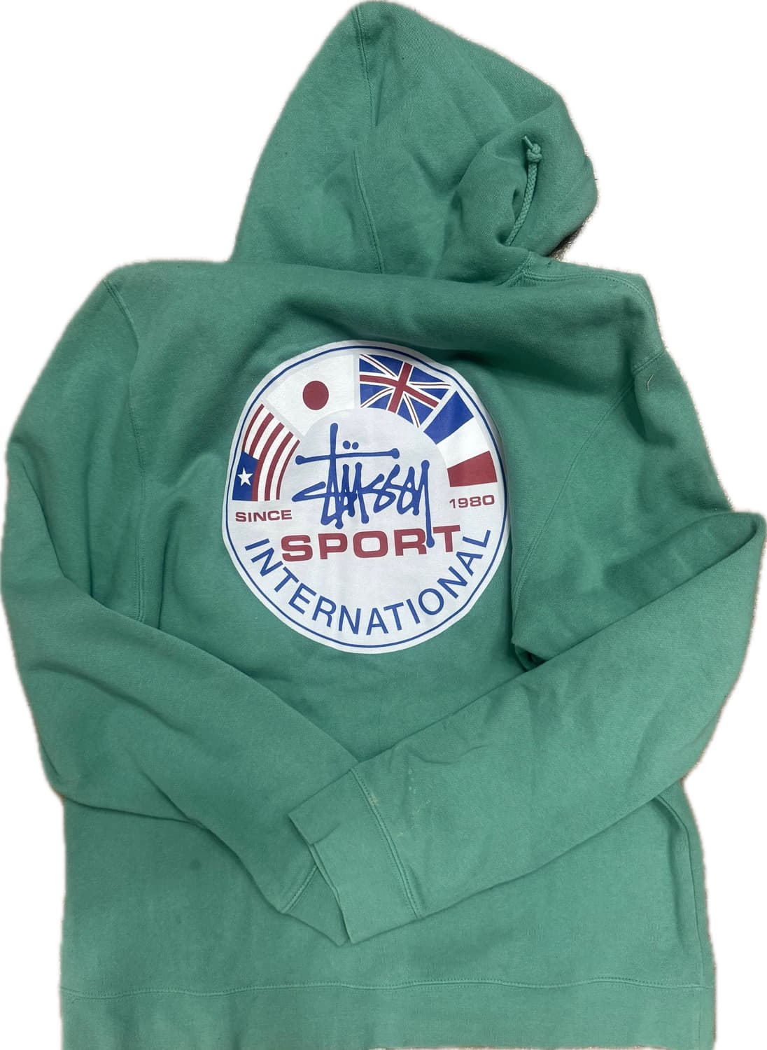 스투시 그린 후드 L 상품이미지2