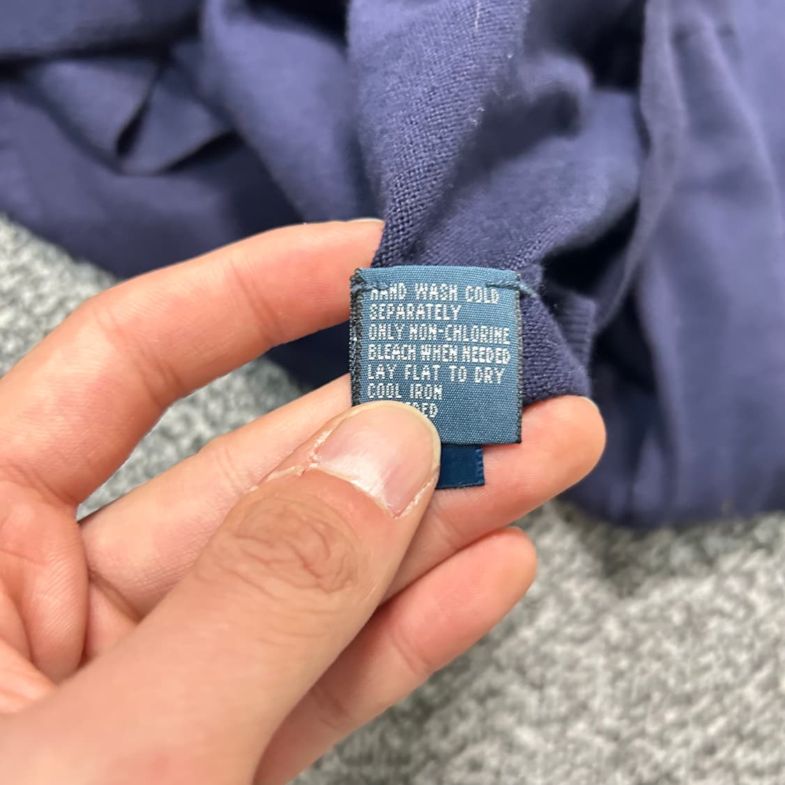 폴로 랄프로렌 네이비 피마 코튼 니트 상품이미지5