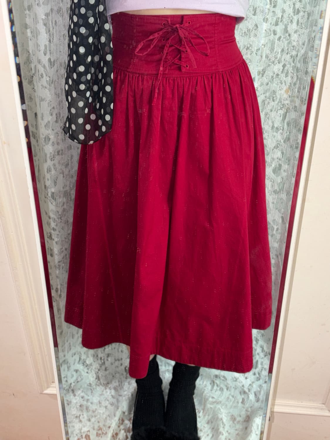 레드 아일렛 스커트 상품이미지3