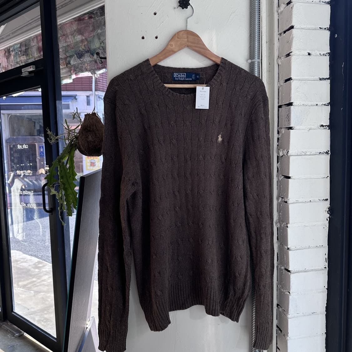 15399 - 폴로 랄프로렌 브라운 케이블 실크 니트 (실크 100%) 상품이미지2