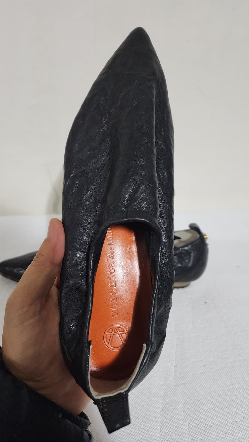 베로니카 포 런던 가죽 플랫 로퍼 단화 슬리퍼 상품이미지6